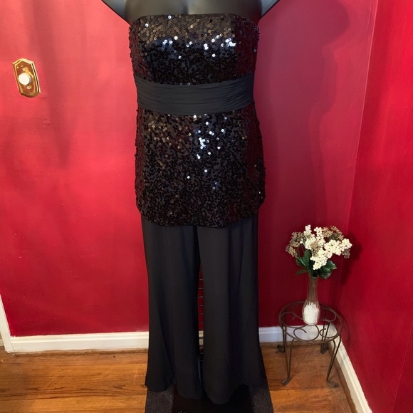 White House Black Market Pants - WHITE HOUSE BLACK MARKET SEQUIN JUMPER SIZE 8